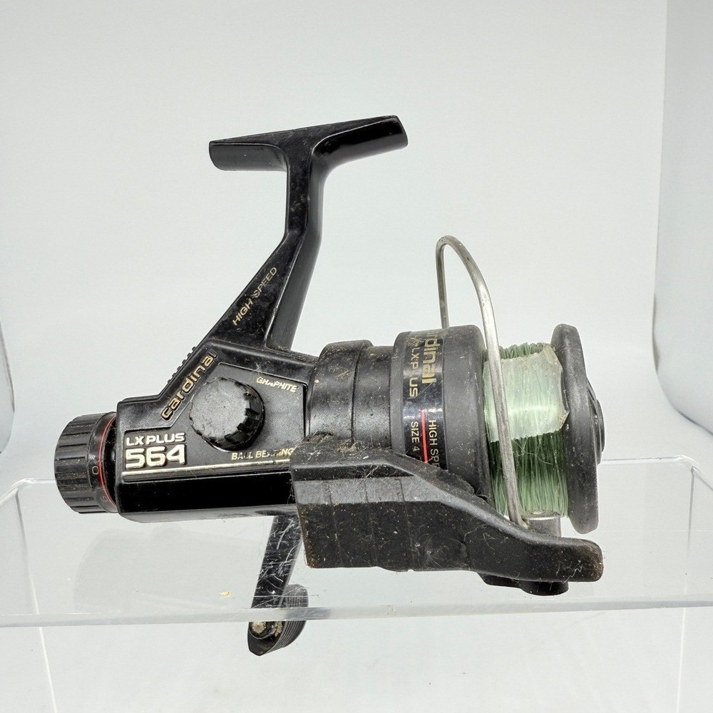 Vtg Abu Garcia Cardinal LX Plus 564 Graphite Spinning Fishing Reel Thailand